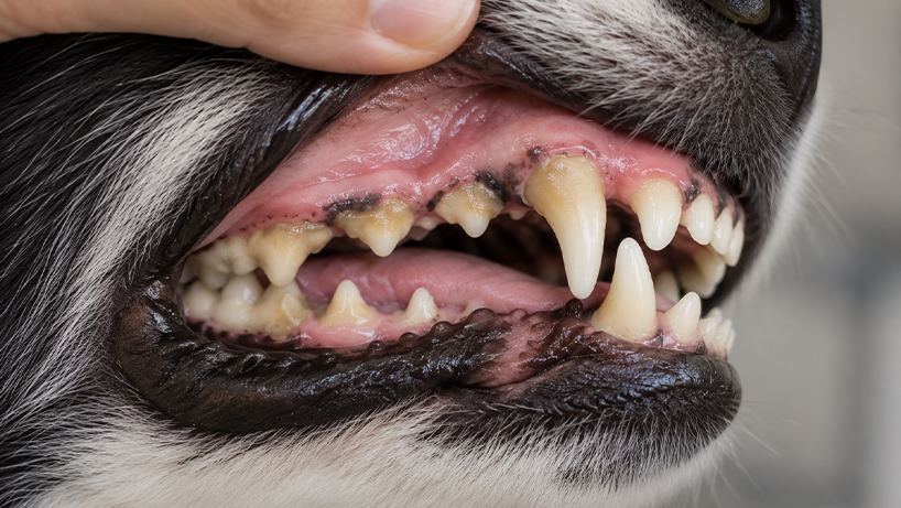 Veterinary Dental Examination Close-Up